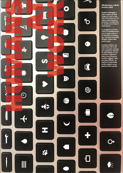 Poster culturale per una mostra sulla migrazione