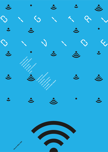 Poster culturale per una mostra sulla migrazione